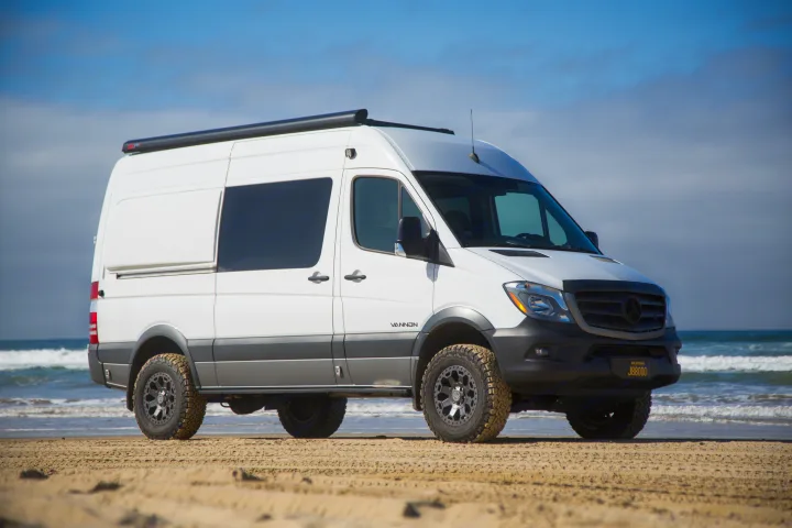 4X4 sprinter van built for off-the-grid adventure. Mercedes-Benz Sprinter 2016