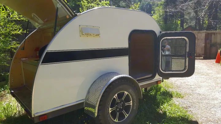 Look at this beauty - simple and stylish!. American Falcon Travel Trailer 2012