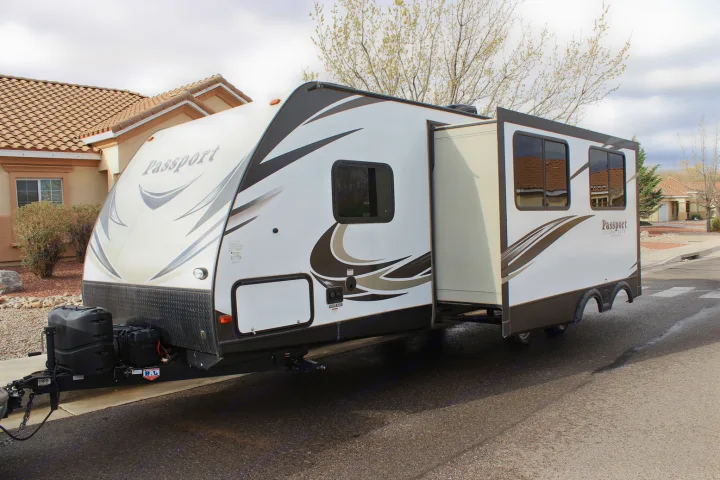 Large Slide for extra room. Keystone Passport 2017