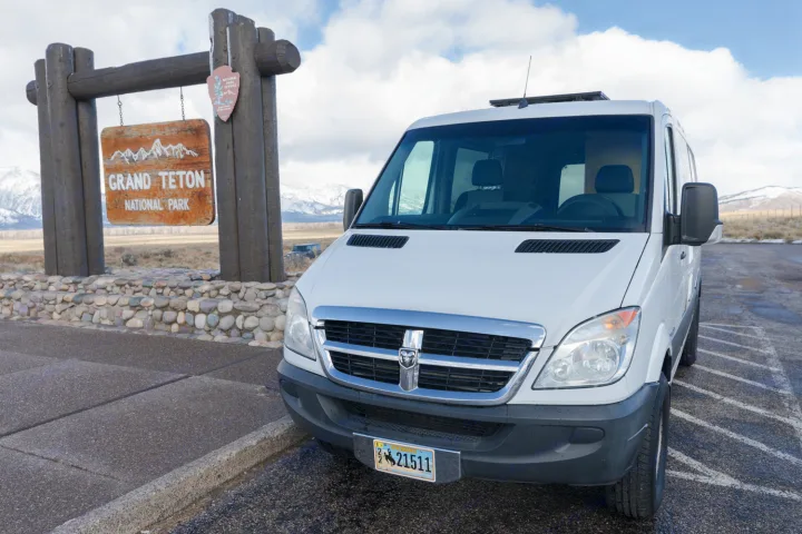 Lulu is a 2008 Dodge Sprinter (Mercedes Diesel Engine) with a standard height roof. Those 5'6" and shorter can stand up tall. She fits in a normal sized parking spot and is easy to drive.. Dodge Sprinter Van 2008