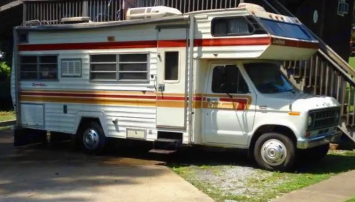 RV Exterior. Coachmen Leprechaun 1977