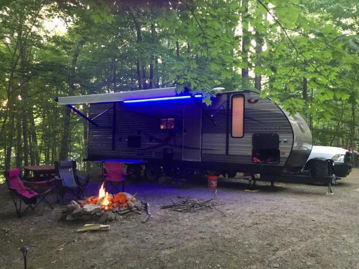 All set up and ready for fun. Forest River Cherokee 2015