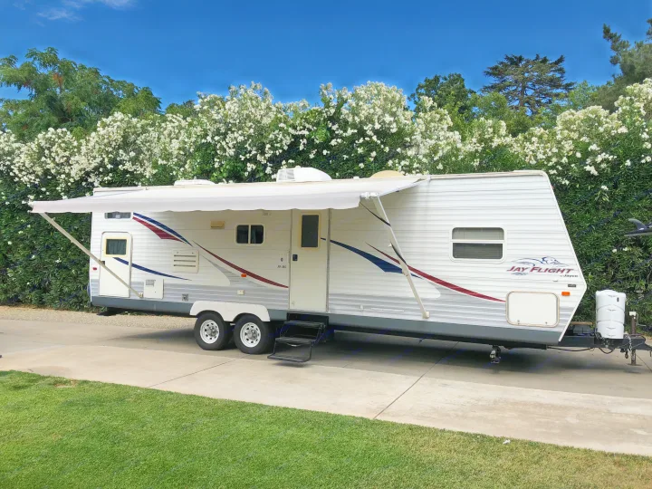 Waiting for your next adventure.. Jayco Jay Flight 2006