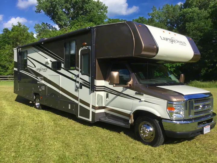 She's ready to roll, big gas powered v10 rides real smooth.. Coachmen Leprechaun 2013
