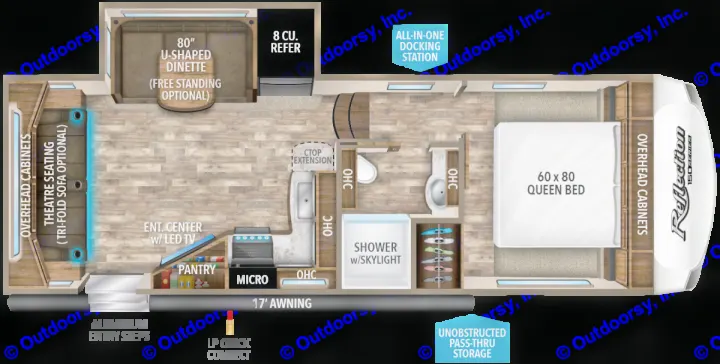 Floor plan of this RV.. Grand Design Reflection 2018