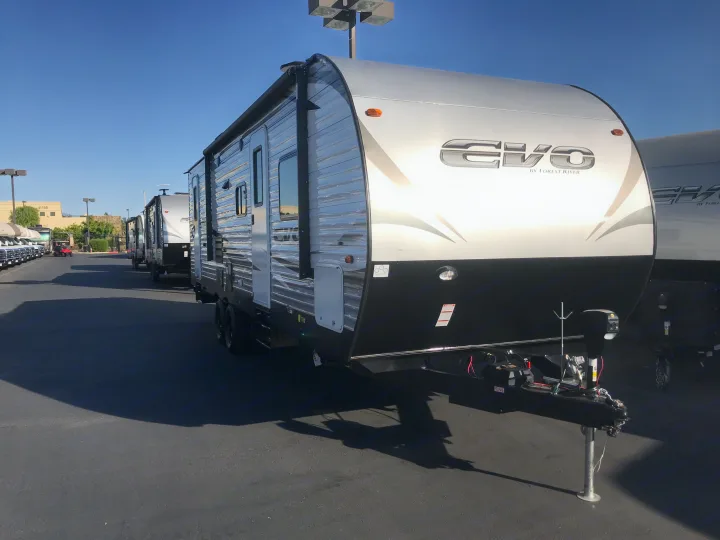 Power Tounge, power awning, led outside lighting & outside bluetooth speakers. Forest River Evo 2018