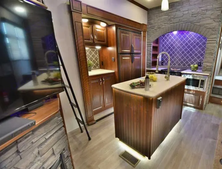 Beautiful living space with full kitchen!. Forest River Vengeance 2018