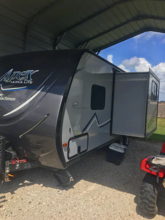 21 feet with slide. Coachmen Apex 2017