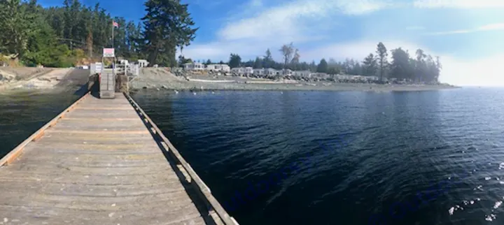 View from boat launch looking at RV's on the water. Northland Industries Other 2002
