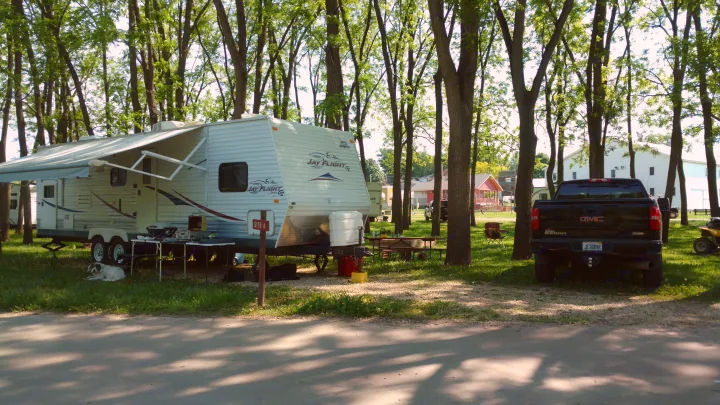 Out for a weekend of ATVing. Jayco Jay Flight 2009