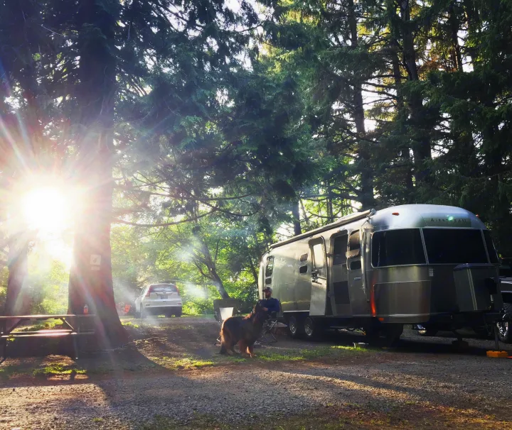There's no better way to enjoy a view than from an Airstream. Airstream International 2004