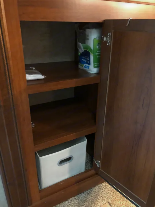 Bathroom storage . Jayco Eagle 2018