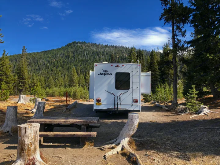 Bike rack included on all rentals. Jayco Redhawk 2018