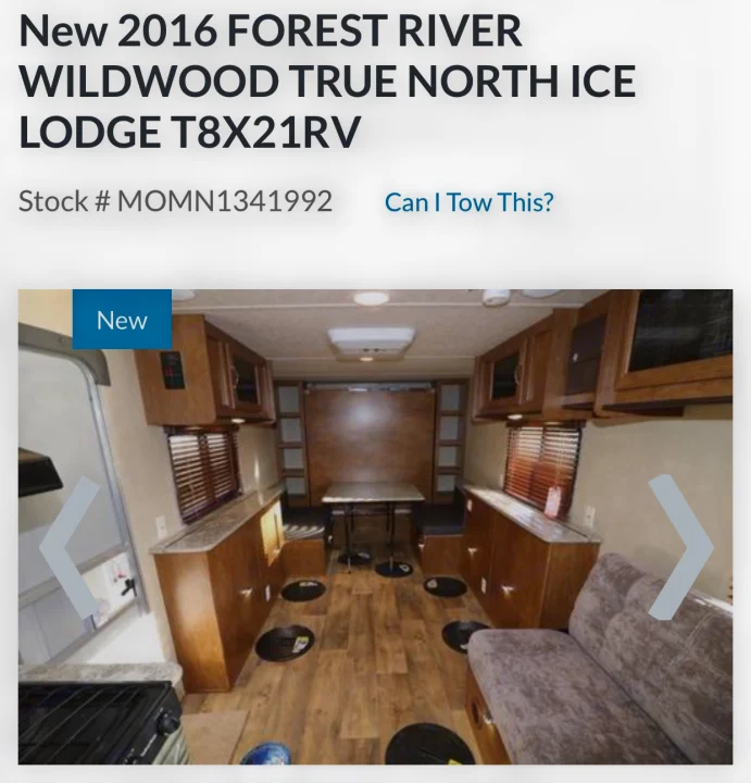 Forest River Wildwood True North Ice Lodge 2016