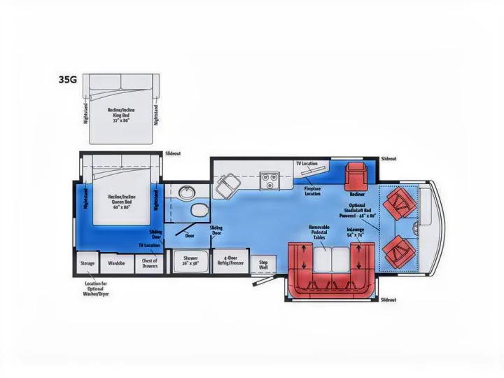 Interior Layout. Winnebago Sightseer 2015