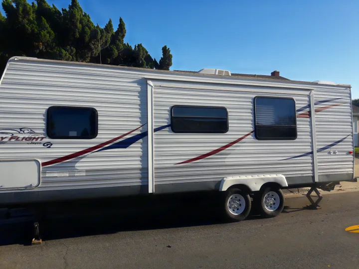 Slide out closed. Jayco Jay Flight 2011