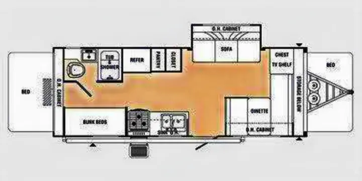 s23bh Floorplan. Palomino Stampede 2010