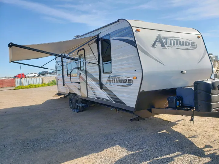 Large electric awning. Eclipse Recreational Vehicles Attitude 2018