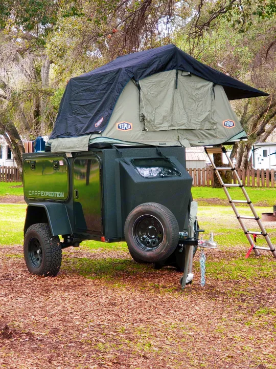 The Set Up!. C.A.R.P Expedition C1-X  Tent Trailer 2019