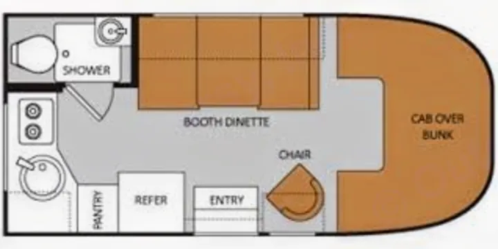 Here is the factory floorplan, it's really well laid out.. Thor Motor Coach Four Winds Majestic 2012