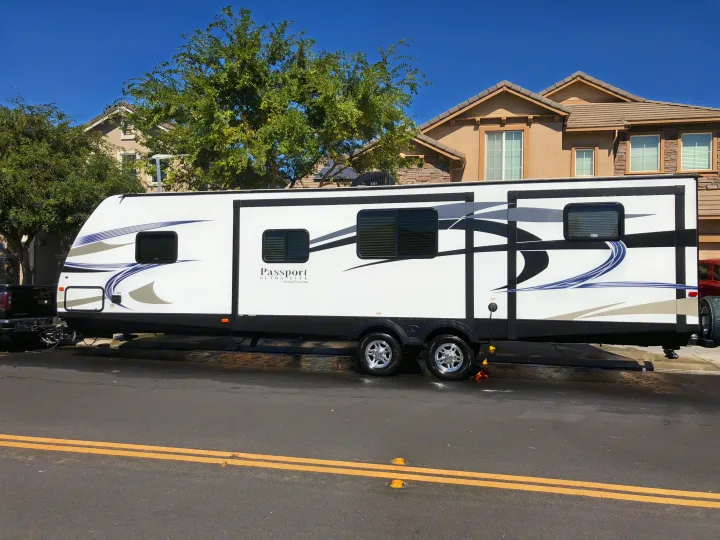 Exterior left side. Keystone Passport 2016