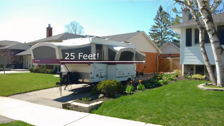 25 feet long when fully open. Fleetwood Niagara 2007