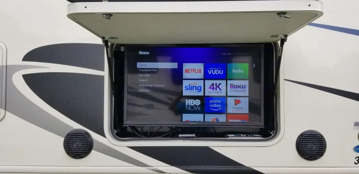 Enjoy an outdoor Roku TV in this RV rental, with Netflix, Hulu, & more apps for campsite entertainment.. Forest River Fr3 2021