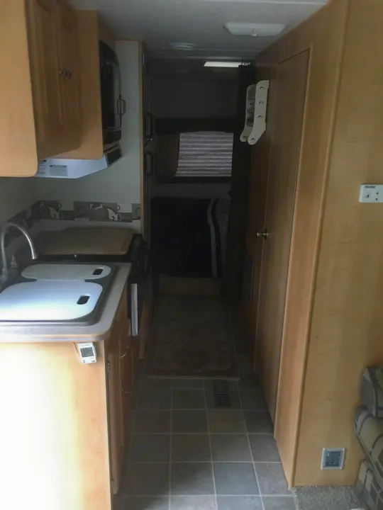 View of the galley, and bedroom with the bathroom on the righthand side.   . R-Vision Trail-Lite 25 2005