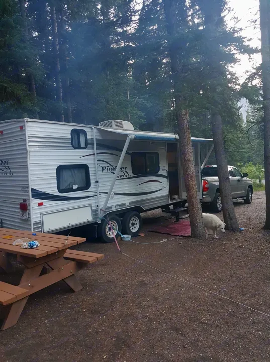Entry side with awning. Pioneer Spirit 2008