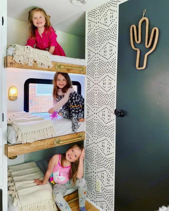 Triple Bunk Beds with Style. Forest River Salem 2010