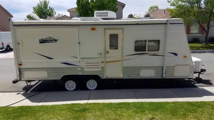 folded up. Thor Motor Coach Wanderer 2005