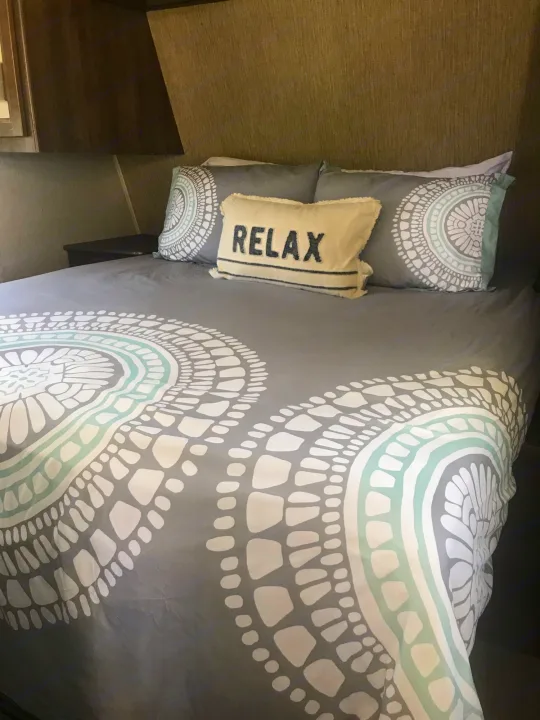 Main bed. Coleman Lantern 2019