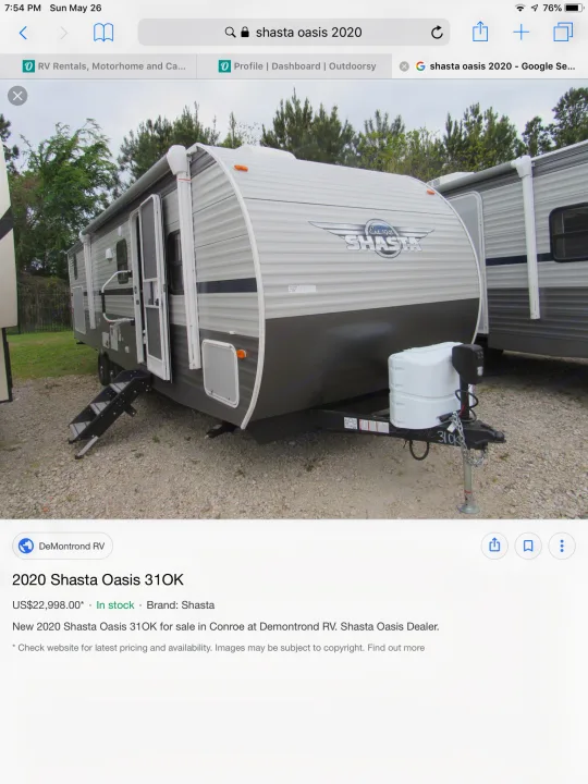 Shasta Oasis 2020