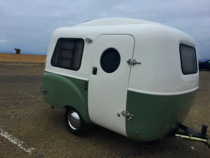The HC1 has the classic retro look with the feel of a new yacht inside. Easy to tow and gets a lot of attention!. happier camper HC1 2019
