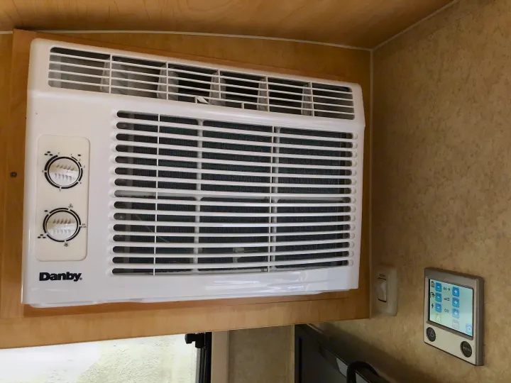 Danby AC unit and digital climate controls in an RV rental. Essential for maintaining comfort while traveling.. T@B Other 2019