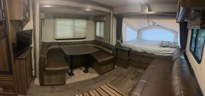 Interior living area. Keystone Bullet 2018