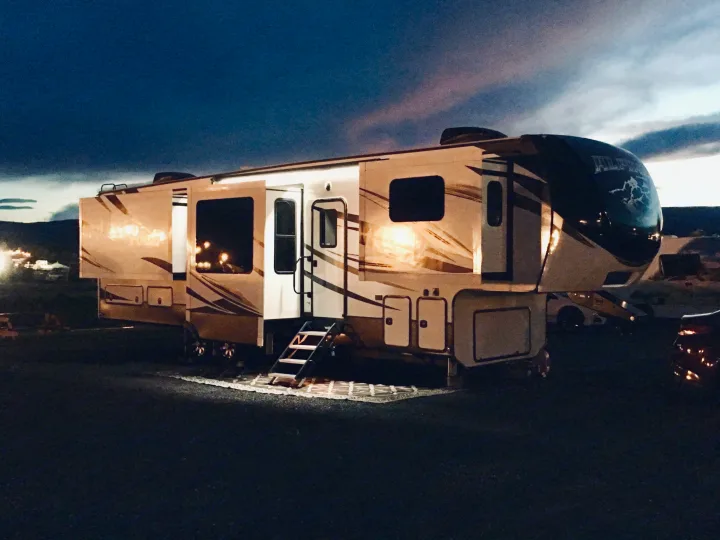 Beautiful sunset view from Terrace Camping at The Gorge Amphitheater.. Keystone Alpine 2018