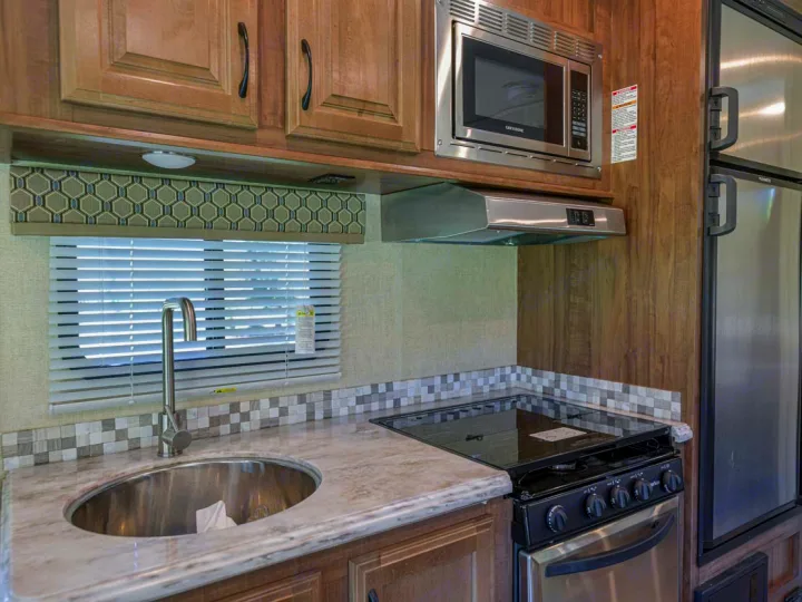 New appliances including a small oven . Gulf Stream Conquest 2019