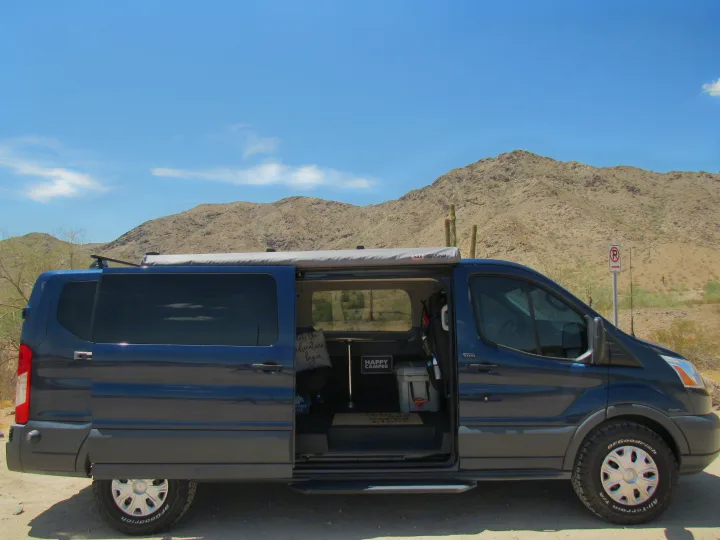 Easy access side door and exterior awning.. Ford Transit 2015