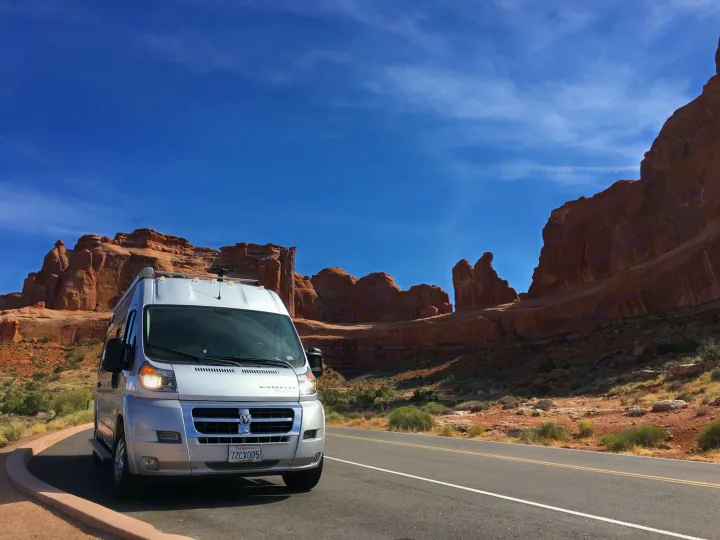 Arches National Park, Utah.. Winnebago Travato 59G 2018