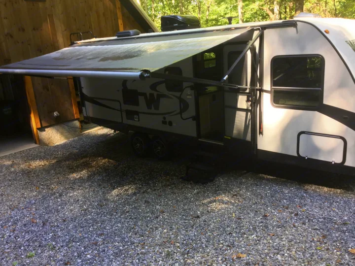 Camper at our home. Winnebago Minnie 2017