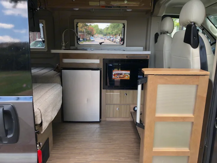 From outside the van with the sliding door open.. Winnebago Other 2019