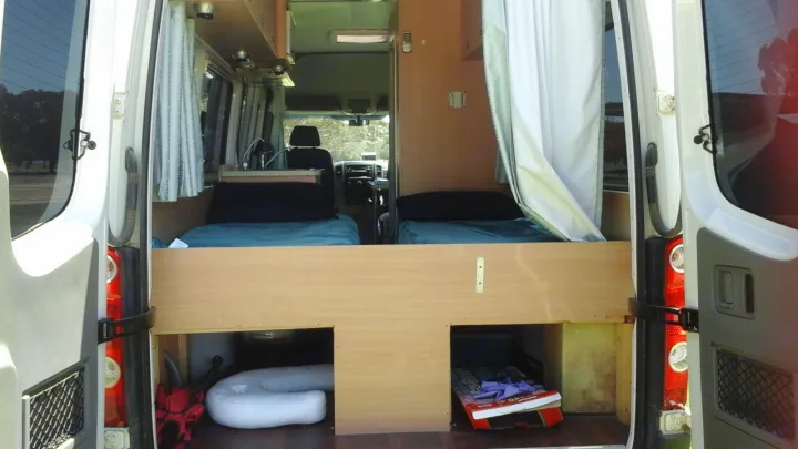 Looking in from back doors open. Volkswagen CRAFTER 2 BERTH ULTIMA AUTO TURBO DIESEL 2012