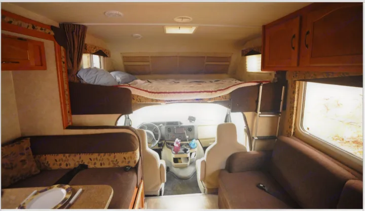 Queen bed over drivers seat. Adventurer Lp Adventurer 2012