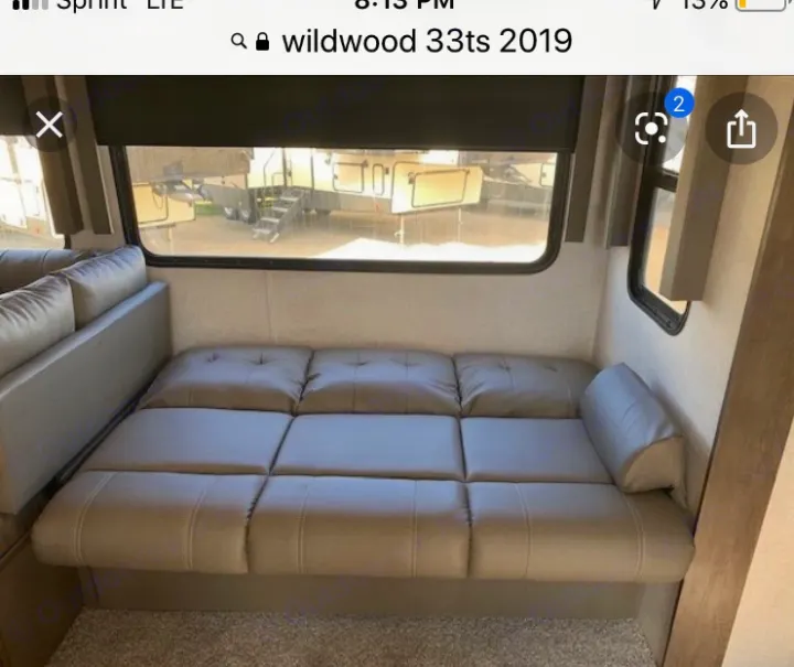 Fold-out Sofa . Wildwood 32qbss 33ts 2019
