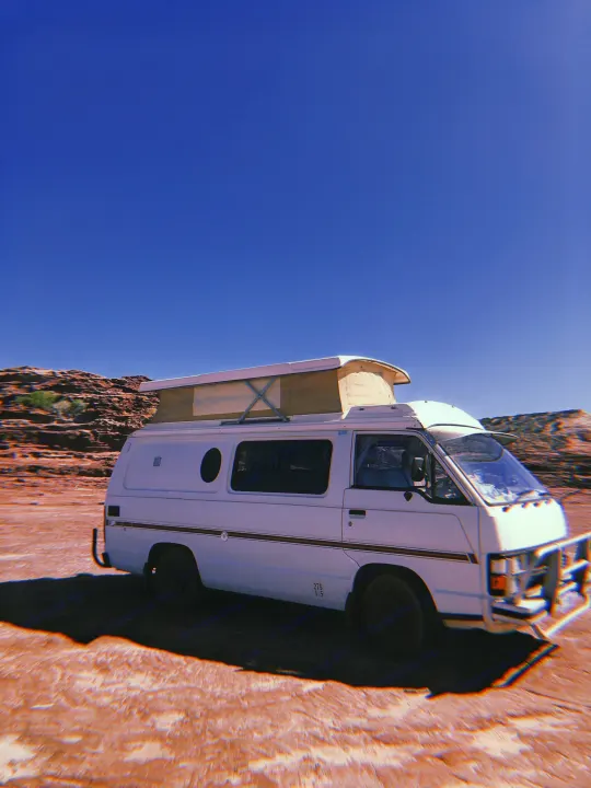 Cruise into the Aussie lifestyle with this iconic camper . Toyota Hiace 1985