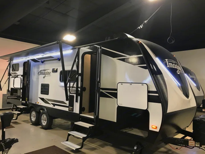 Lots of outside storage . Grand Design Imagine 2019