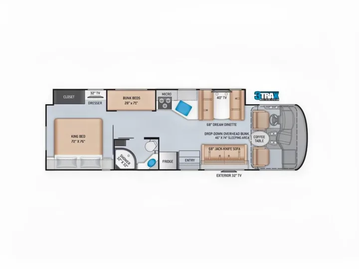 Floorplan. Thor Motor Coach A.C.E 2020