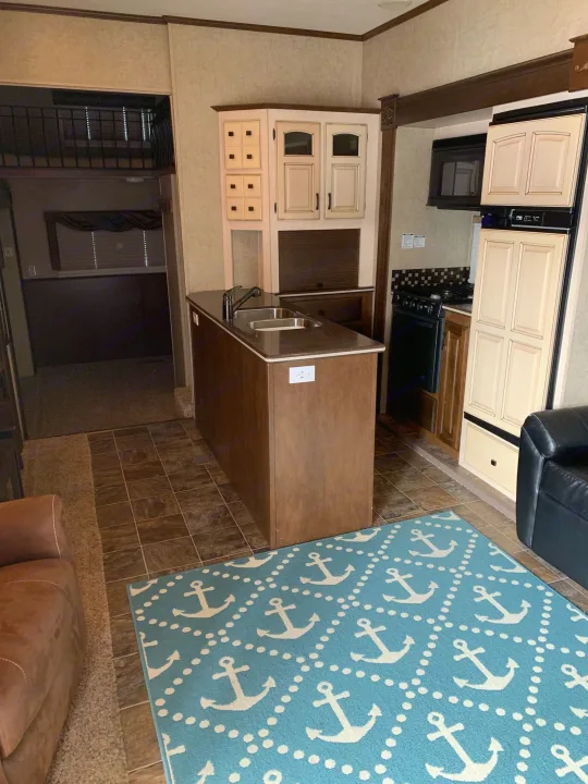 Kitchen, living room and dinning room