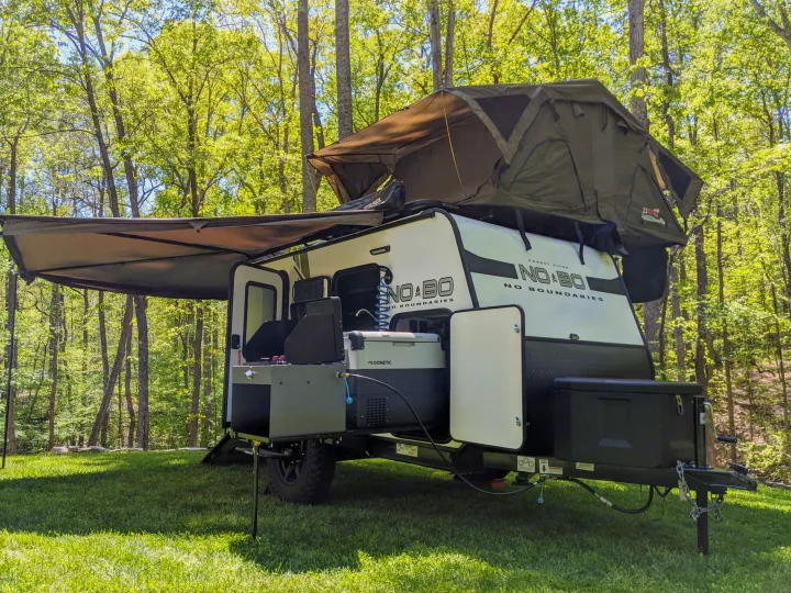 Awesome, versatile rig is perfect for Family Getaways, Overlanding, Tailgating, Hunting, and more!. Forest River No Boundaries 10.6 2020